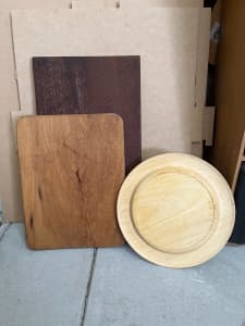 Solid wood chopping boards