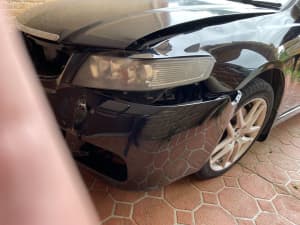Honda Accord Euro 2006 - Small car accident from front