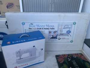 Singer Promise 1409 sewing machine and Hobby Table