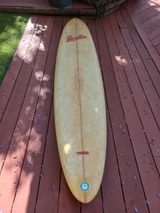 Farrelly Longboard Surfboard 91 Thruster Rideable Collectors item