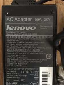 Lenovo 20volts laptop adapter