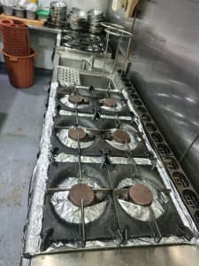Commercial cooking line 