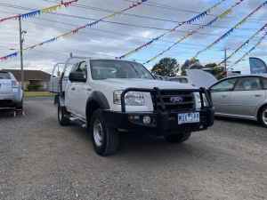 2008 Ford Ranger PJ 07 Upgrade XL (4x2) White 5 Speed Manual Super Cab Chassis