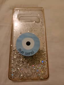 Samsung 10 plus clear/glitter cover
