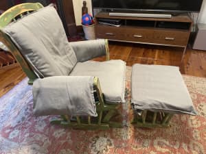 Rocking Chair with matching Rocking Foot Rest