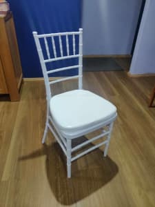 White Tiffany chairs for your events!!