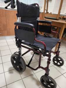Folding Deluxe Transit Wheelchair