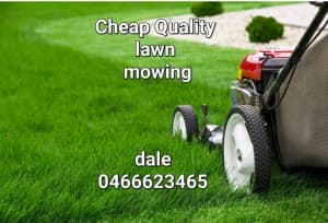 Cheap quality lawn mowing