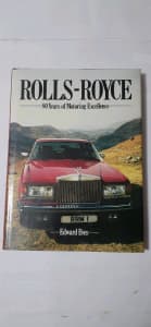 Hard cover book rolls royce 80 years of motoring
