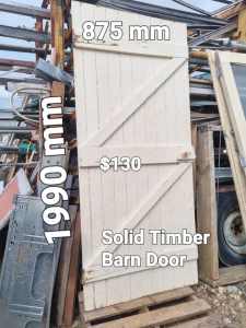 Solid timber barn door: phone George ******** 571 