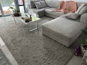 Large shaggy rug
