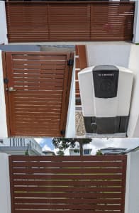 Automatic sliding gate, pedestrian gate & infill panels *Now reduced!*