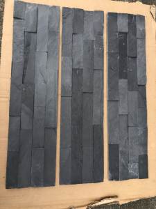 Black slate stackstones 600x150mm