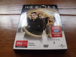 HEROES SEASON 3 DVD SET R4 ZACHARY QUINTO MILO VENTIMIGLIA NEW