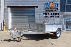 8x5 Hot Dipped Gal Single Axle Box Trailer With 450mm Side ATM 1400kg