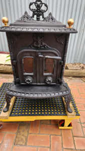 Potbelly Stove Heater Wood Fire Cooking Heating 