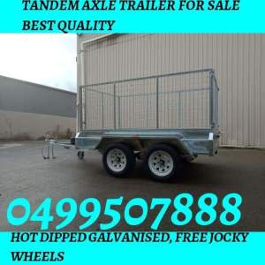 8×5 brand new hot dipped galavinsed tandem axle trailer 