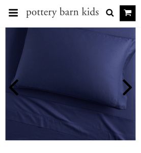 Pottery Barn Kids Double Sheet Set (blue)