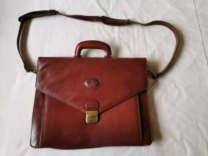 Genuine Leather famous Brand Cowhide Briefcase $199