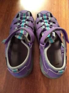 Children's Merrell hydrohiker purple water sandal, EU size 33