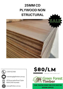 CD Plywood Non Structural 25mm