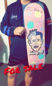 Signed Johnny-O Deck Signed By Johnny Knoxville & Steve-O