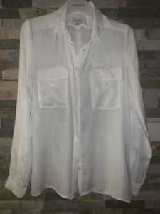 Witchery Long Sleeve Blouse/office shirt Size 8 like new