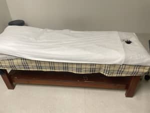 Massage Bed Wooden and chair 
