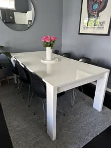 White Gloss Dining Table (200cm x 100cm)