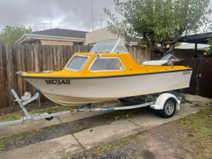 4.5m Stejcraft boat for sale. $2,800ono