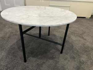 Marble Round Coffee Table - Excellent Condition