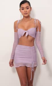 Lucy in the Sky - Luciana Two Piece Set in Lavender