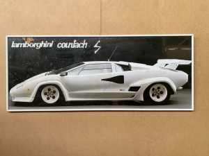 Lamborghini Countach Vintage Framed Poster