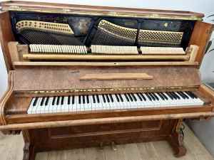 FREE antique piano - beautiful details - lovely sound