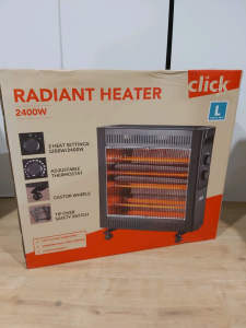 Click 2400W Radiant Heater **BRAND NEW**