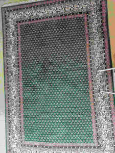 Indian Handknotted Woolen Rug 194x297cm