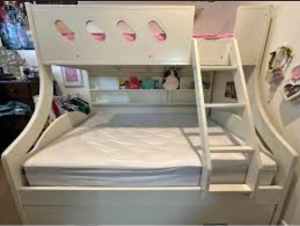 Bunk bed double & single & trundle or storage