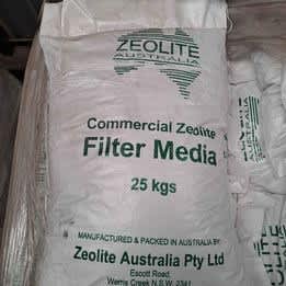 Granular Zeolite for pool water filtration, waste water filtration or 