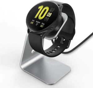 Aluminium Silver Wireless Charger Stand for Samsung Galaxy Watch 3 41m