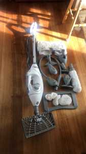 Shark steam mop with multiple attachments