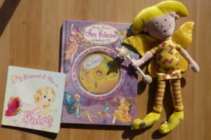 Fairy books (one with CD) and Funky Girl fairy