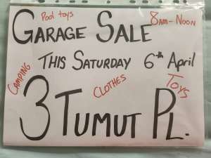 Garage Sale - Moving Sale