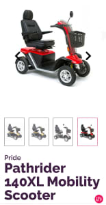 Pride Pathrider 140XL Mobility Scooter