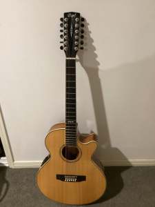 Cort sfx5 nat 12 string electric acoustic guitar
