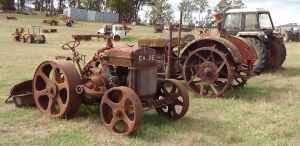 Old tractor, machinery, truck, camper and trailer auction.