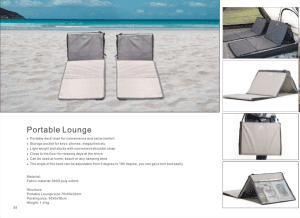 Portable Lounge For Camping (Pre Order)