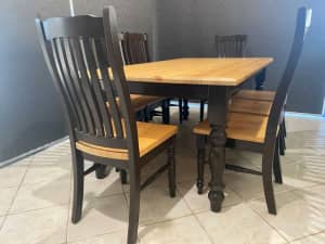 second hand pine dining chairs