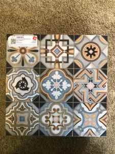 Unopened box of new tiles