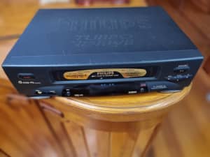 Philips Turbo Drive VCR, no remote, works well.
