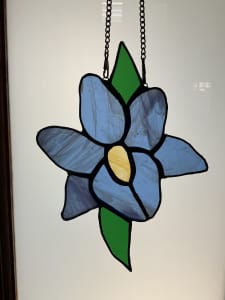 Stained glass ORCHID FLOWER